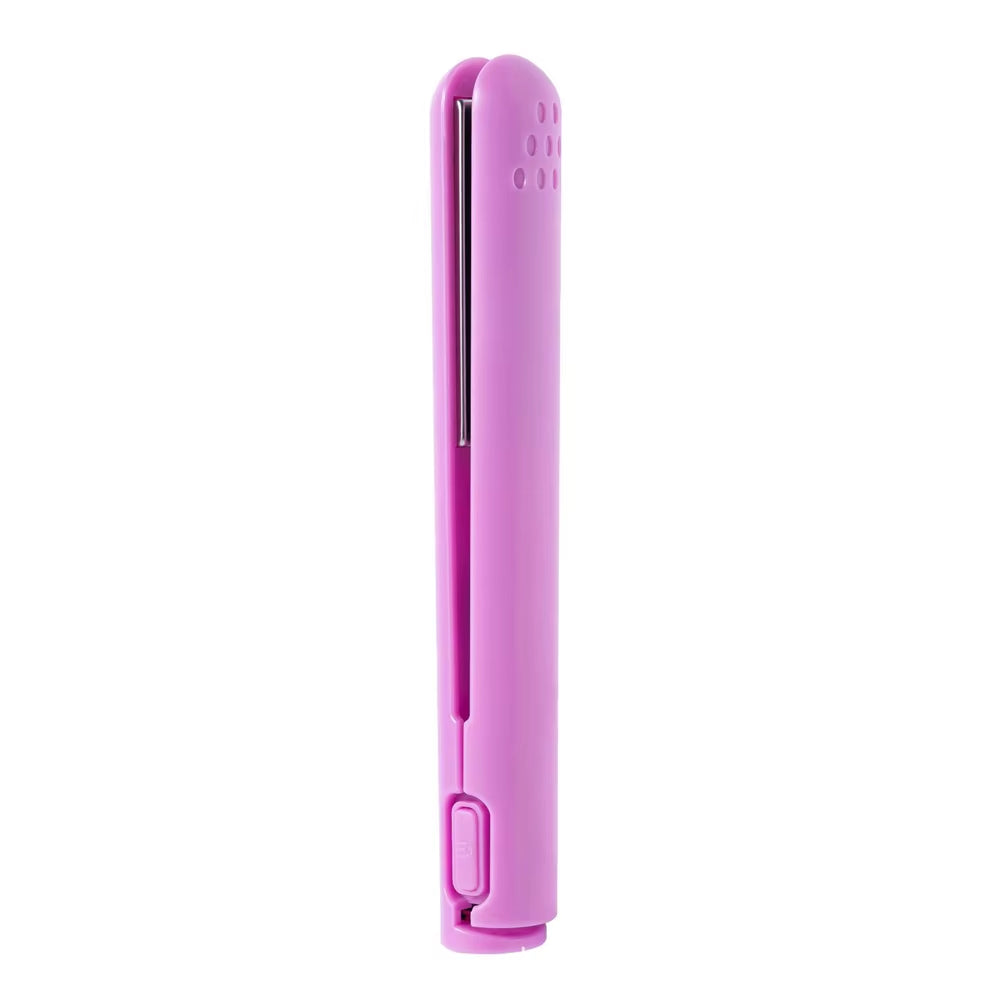 Mini Wireless USB Hair Straightener & Curler – Dual-Purpose Styling Comb for Home Use